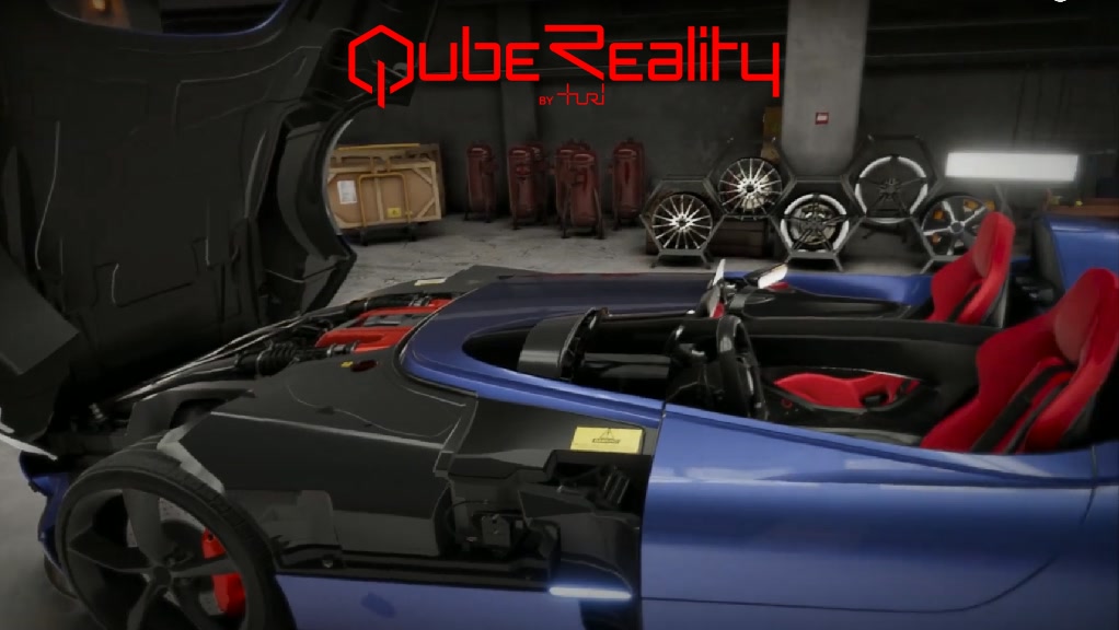 QubeReality real-time digital twin of a car interior
